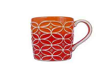 Starbucks 2009 Orange Ombre Geometric Large 14 oz Mug Coffee Cup - Sold on eBay Jun, 6th 2019 for $19.95