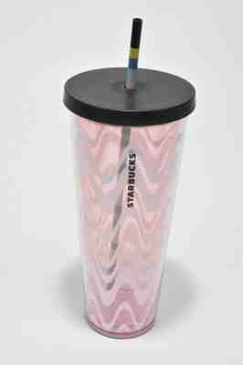 Starbucks Acrylic Pink Wavy Tumbler, Venti 24 fl oz, Cold Cup - Sold on eBay Jun, 5th 2019 for $20.00