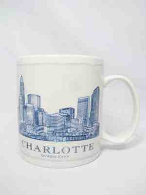 Starbucks Coffee Mug Cup 2007 Charlotte Queen City North Carolina Skyline 18 Oz - Sold on eBay Jun, 5th 2019 for $21.99
