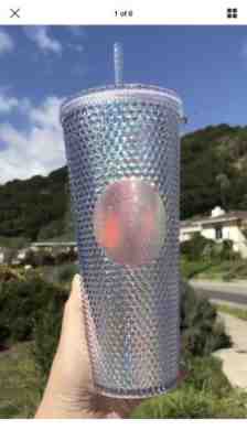 Starbucks Iridescent Rainbow Venti Cold Cup Tumbler 24 Oz Holiday 2018 Studded - Sold on eBay Jun, 5th 2019 for $50.00