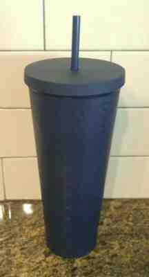 Starbucks Matte BLUE (S) Pattern Tumbler 2017 Acrylic 24oz Venti Cold Cup RARE - Sold on eBay Jun, 5th 2019 for $19.95
