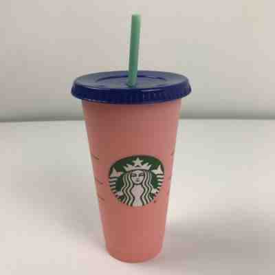 Starbucks Color Changing 1 Single Cold Cup 24oz Rose Pink Red Venti Tumbler HTF - Sold on eBay Jun, 5th 2019 for $22.99