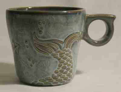 Starbucks Siren Mermaid Tail 12oz 2014 Anniversary Edition Textured Ceramic Cup - Sold on eBay Jun, 5th 2019 for $54.99
