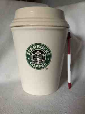 Starbucks Barista Ceramic Multi Purpose Canister Resembles Mermaid To Go Cup 7” - Sold on eBay Jun, 5th 2019 for $15.99