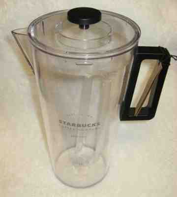 Starbucks Clear Acrylic Iced Coffee/Tea Pitcher 64 oz with Lid & Tongs  - Sold on eBay Jun, 5th 2019 for $16.99