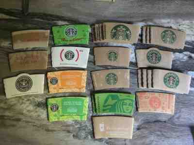 Starbucks Coffee Sleeve Collection Lot - Sold on eBay Jun, 4th 2019 for $17.00