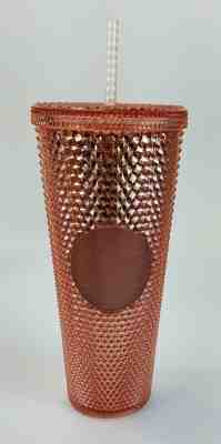 2019 Starbucks Rose Gold Pink Acrylic Studded 24 Ounce Venti Tumbler Brand New - Sold on eBay Jun, 4th 2019 for $24.49