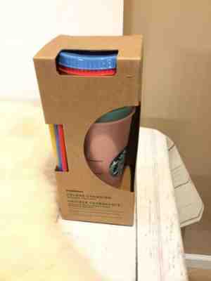 New Starbucks color changing cold cups 5 pack with lids and straws 24oz Sold Out - Sold on eBay Jun, 4th 2019 for $69.99