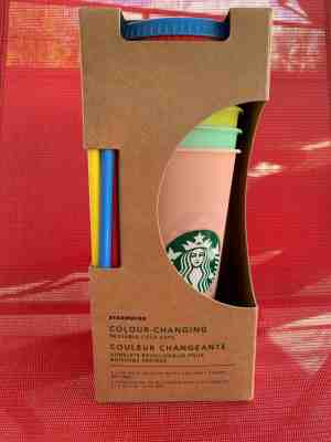UNOPENED Starbucks Color Changing Cold Cups 5 Pack Summer 2019 24oz   - Sold on eBay Jun, 4th 2019 for $54.99