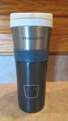 STARBUCKS NEW MAX GRAY SILVER STAINLESS GRIP DOUBLE WALLED TUMBLER 16 OZ. NWT  - Sold on eBay Jun, 4th 2019 for $25.99