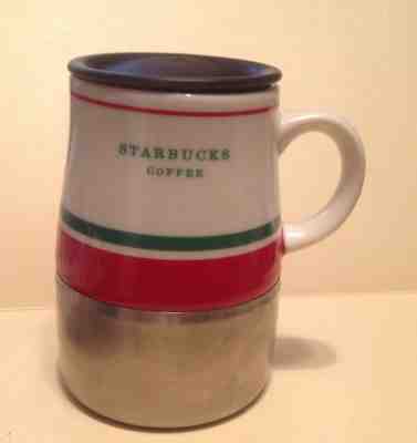 Starbucks Travel Coffee Mug Cup Ceramic and Stainless Steel 14oz With Lid - Sold on eBay Jun, 4th 2019 for $15.00