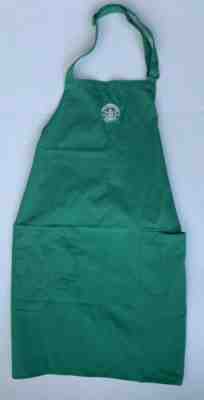 STARBUCKS COFFEE BARISTA APRON GREEN Store Used Official Logo W/ Pockets - Sold on eBay Jun, 4th 2019 for $15.50