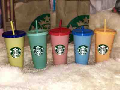 SINGLE Starbucks Reusable COLOR CHANGING Cold Cup 24oz ONE CUP - Sold on eBay Jun, 4th 2019 for $26.99