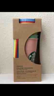 Starbucks COLOR CHANGING Reusable Cold Cups - 5 Pack 24oz NEW 2019 - Sold on eBay Jun, 4th 2019 for $69.99