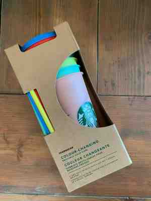 Starbucks Color-Changing Reusable Cold Cups Venti 24 oz Set of 5 - Sold on eBay Jun, 4th 2019 for $61.00