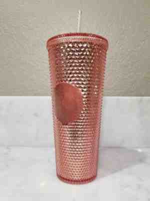 Starbucks Rose Gold Sparkling IRIDESCENT Cold Cup Tumbler Summer 24oz 2019 Venti - Sold on eBay Jun, 4th 2019 for $30.00
