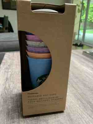 Starbucks Reusable hot cup collection pack of 6 W/Lids marble summer 2019 - Sold on eBay Jun, 3rd 2019 for $17.99