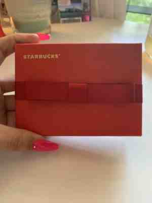 Collectible Red Starbucks Gift Card Box with Pouch - Pre Owned, Great Condition - Sold on eBay Jun, 3rd 2019 for $20.00