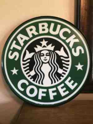 Starbucks Coffee Sign From A Starbucks Cafe 18” Diameter - Sold on eBay Jun, 3rd 2019 for $19.99