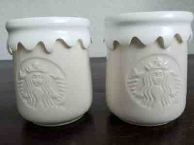 2 Mini-Small Starbucks Mermaid Coffee Mugs Cups Mermaid Logo with Lids Rare??? - Sold on eBay Jun, 3rd 2019 for $17.99