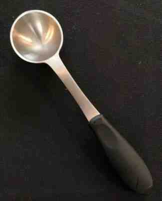 9" Long STARBUCKS Stainles Steel 2 Tbsp Coffee Scoop Black Rubber Handle VGC - Sold on eBay Jun, 3rd 2019 for $16.99