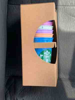RARE 2019 Starbucks Reusable Hot Cups 6 Pack Lids Star Bucks NOT Color Changing - Sold on eBay Jun, 3rd 2019 for $15.00