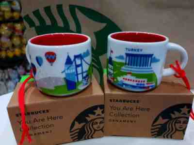BN Starbucks You Are Here YAH Ornament Demi Mug - Turkey with Box - Sold on eBay Jun, 25th 2019 for $23.90