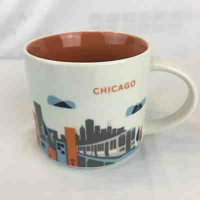 2012 CHICAGO ILLINOIS YOU ARE HERE CITY SERIES STARBUCKS COFFEE MUG CUP TRAM DCd - Sold on eBay Jun, 25th 2019 for $28.99