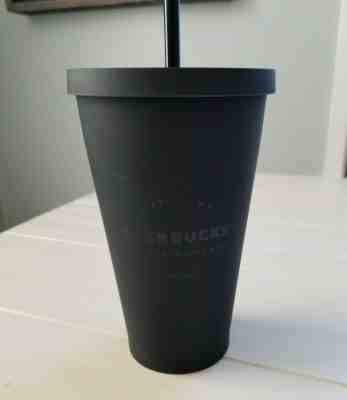 RARE Starbucks Matte Black Acrylic Cold Cup Limited Grande Tumbler Traveler 16oz - Sold on eBay Jun, 25th 2019 for $34.95