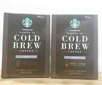 2 Boxes Starbucks Cold Brew Coffee Black Narino 70 2 Pitcher Packs Per Box - Sold on eBay Jun, 25th 2019 for $18.00