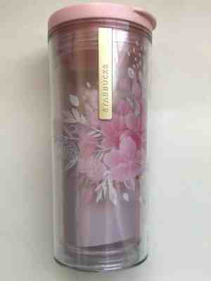 Starbucks RARE To Go Reusable Plastic Cup Mug Floral Travel Tumbler Hong Kong - Sold on eBay Jun, 25th 2019 for $49.50