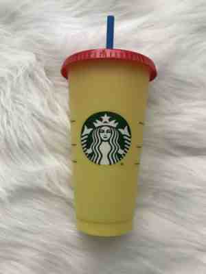 *NEW* Starbucks Reusable Venti Tumbler COLOR CHANGING 24oz  *Citron To Emerald* - Sold on eBay Jun, 25th 2019 for $22.00