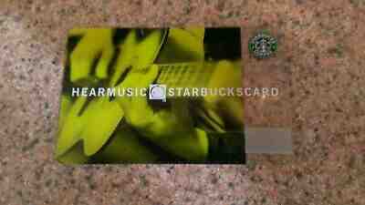 Always a HOT ITEM! STARBUCKS HEAR MUSIC Guitar Nr MINT & Very Shiny Gift Card  - Sold on eBay Jun, 24th 2019 for $32.88