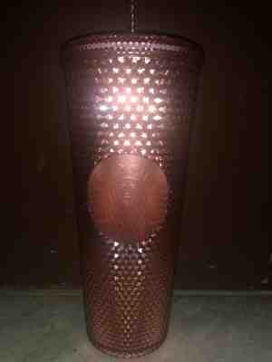 New Starbucks Venti Tumbler Summer 2019 Iridescent Jeweled 24oz Rose Gold Pink  - Sold on eBay Jun, 24th 2019 for $27.00