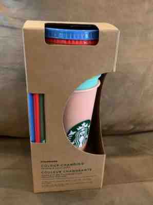 Starbucks Color Changing Reusable Cold Cup Tumblers 24oz Venti Set Of 5 Cups NEW - Sold on eBay Jun, 24th 2019 for $91.00