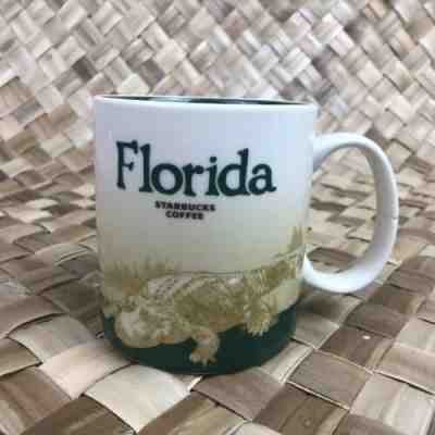 Starbucks Global Icon Florida Coffee Mug 16 Ounce 2012 Alligator - Sold on eBay Jun, 24th 2019 for $21.25