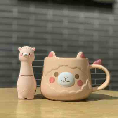 Starbucks Alpaca Ceramic Mug 12oz Tea Filter Set China 2019 New Brown 2 PCS - Sold on eBay Jun, 24th 2019 for $63.50