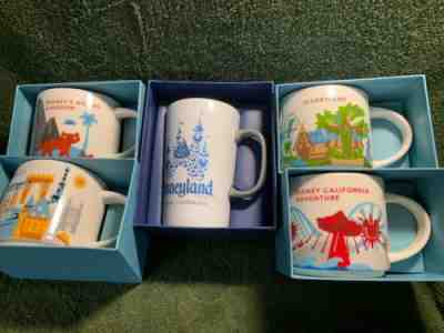 NEW Disney Disneyland Starbucks You Are Here Mugs Lot Adventure Epcot &More !! - Sold on eBay Jun, 24th 2019 for $75.00