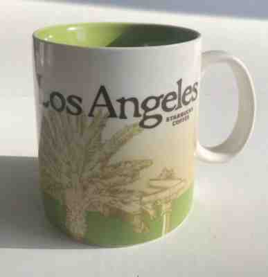 Starbucks 2009 Los Angeles Collector Series 16 oz Coffee Mug Green Palm Tree EUC - Sold on eBay Jun, 24th 2019 for $24.99