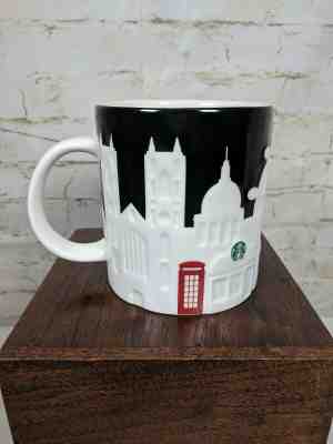 Starbucks London Relief Collector Series Black & White Coffee Mug/Cup 2011 - Sold on eBay Jun, 24th 2019 for $39.99