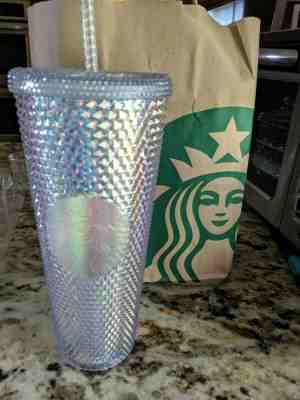 Starbucks Iridescent Tumbler Rainbow Unicorn Holographic Cold Cup Holiday 2018 - Sold on eBay Jun, 24th 2019 for $71.00