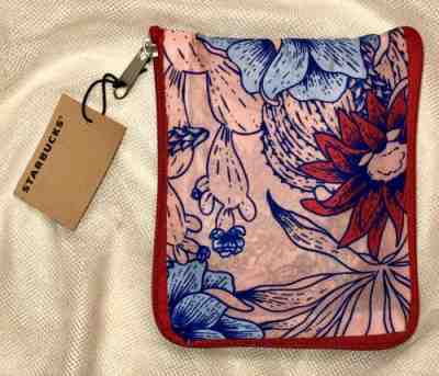 Starbucks Reusable Fabric Bag- Cactus Flower - Summer 2019 - Zipper Purse Pack - Sold on eBay Jun, 24th 2019 for $17.95