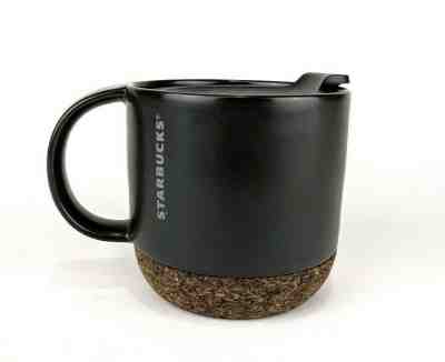 Starbucks Cork Bottom Mug With Lid 12oz Charcoal 2016 - Sold on eBay Jun, 24th 2019 for $18.89