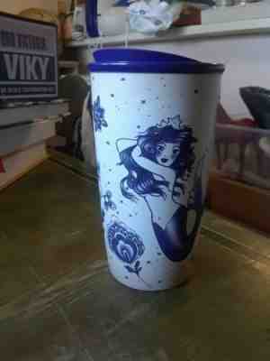 Starbucks 2016 Purple blue mermaid Mug 12 oz Ceramic Tumbler Siren Tattoo  - Sold on eBay Jun, 24th 2019 for $34.00