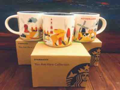 Starbucks Netherlands You are Here 14 oz Coffee Mug New In Box!!!! - Sold on eBay Jun, 24th 2019 for $44.75