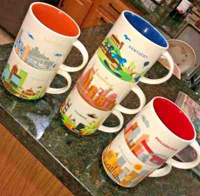 Starbucks "You Are Here" Coffee Mug Collection Set of 7 Mugs   - Sold on eBay Jun, 24th 2019 for $29.99