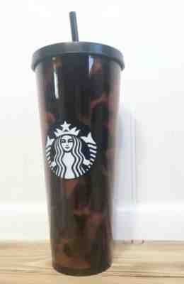 Starbucks Tortoise Shell Acrylic Cold Cup Tumbler Venti 24 oz 2019 Rare. New. - Sold on eBay Jun, 24th 2019 for $34.00