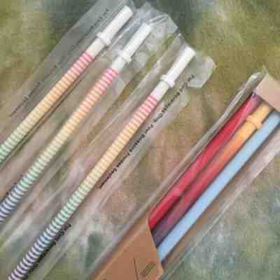 Rare Starbucks Rainbow Stripe And Ombre Reusable Straws Summer 2019 - Sold on eBay Jun, 24th 2019 for $25.00