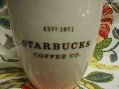 Starbucks White ABBEY  ESTD 1971 Ceramic Cup 12 Oz 2006. Mint! - Sold on eBay Jun, 24th 2019 for $19.95
