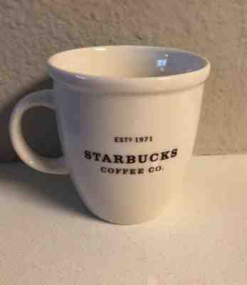 Starbucks White ABBEY  ESTD_1971 Ceramic Cup 12 Oz 2006. Mint! - Sold on eBay Jun, 24th 2019 for $20.00